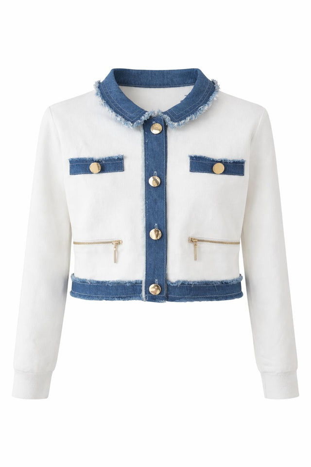 Della Denim Cardigan
