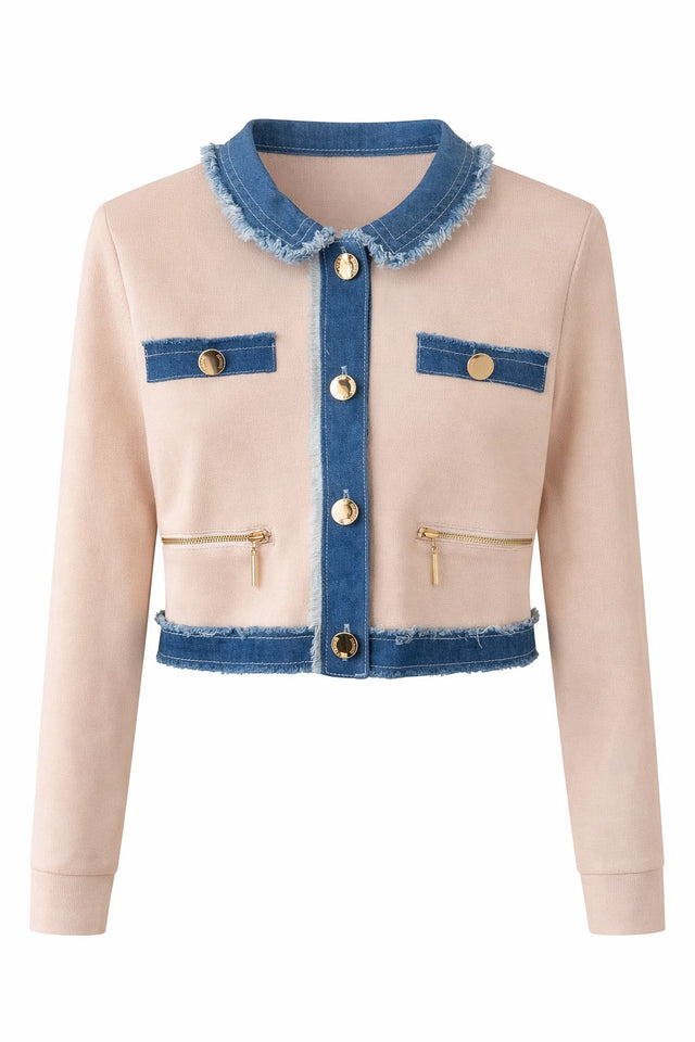 Della Denim Cardigan