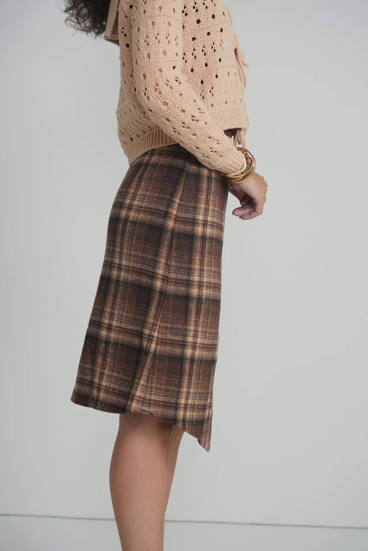 The Briar Plaid Skirt - Brown Plaid