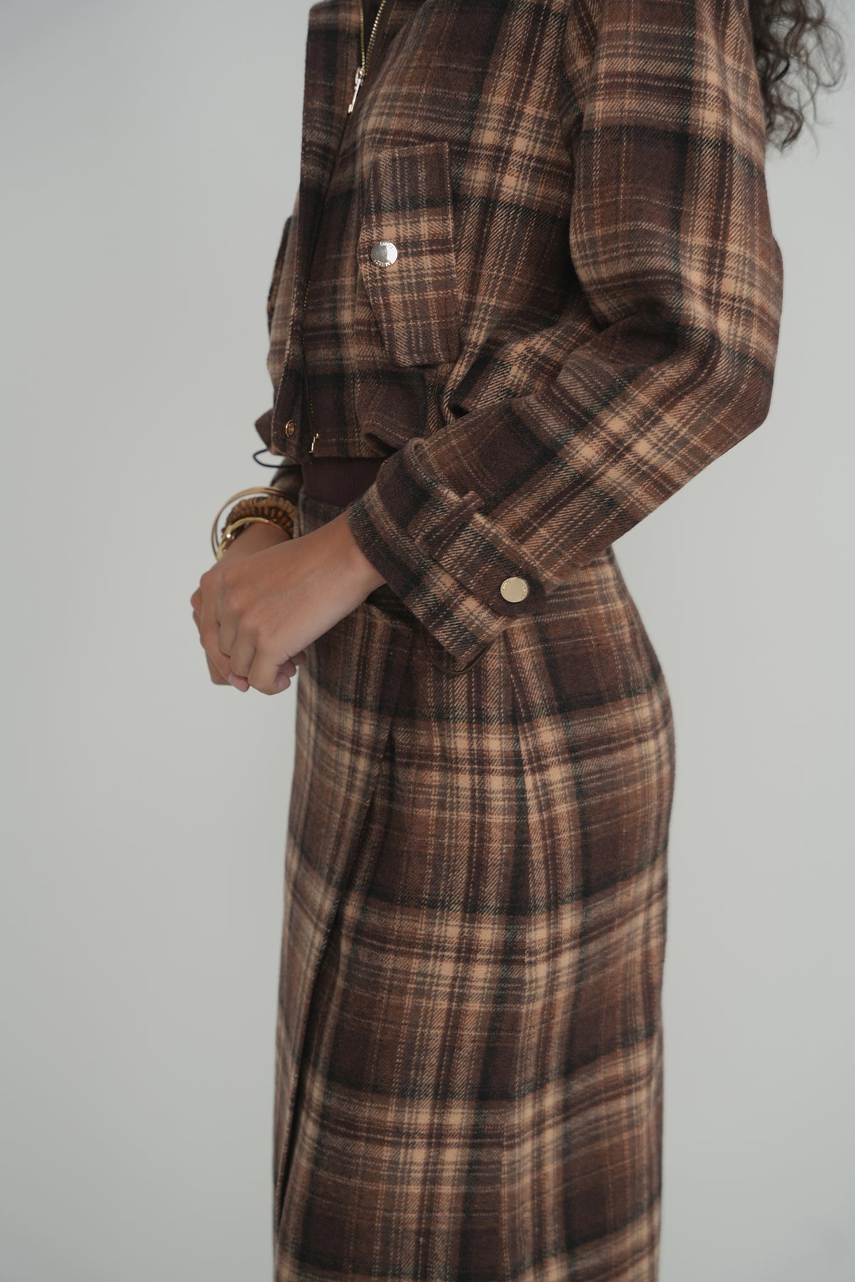 The Briar Plaid Jacket - Brown Plaid