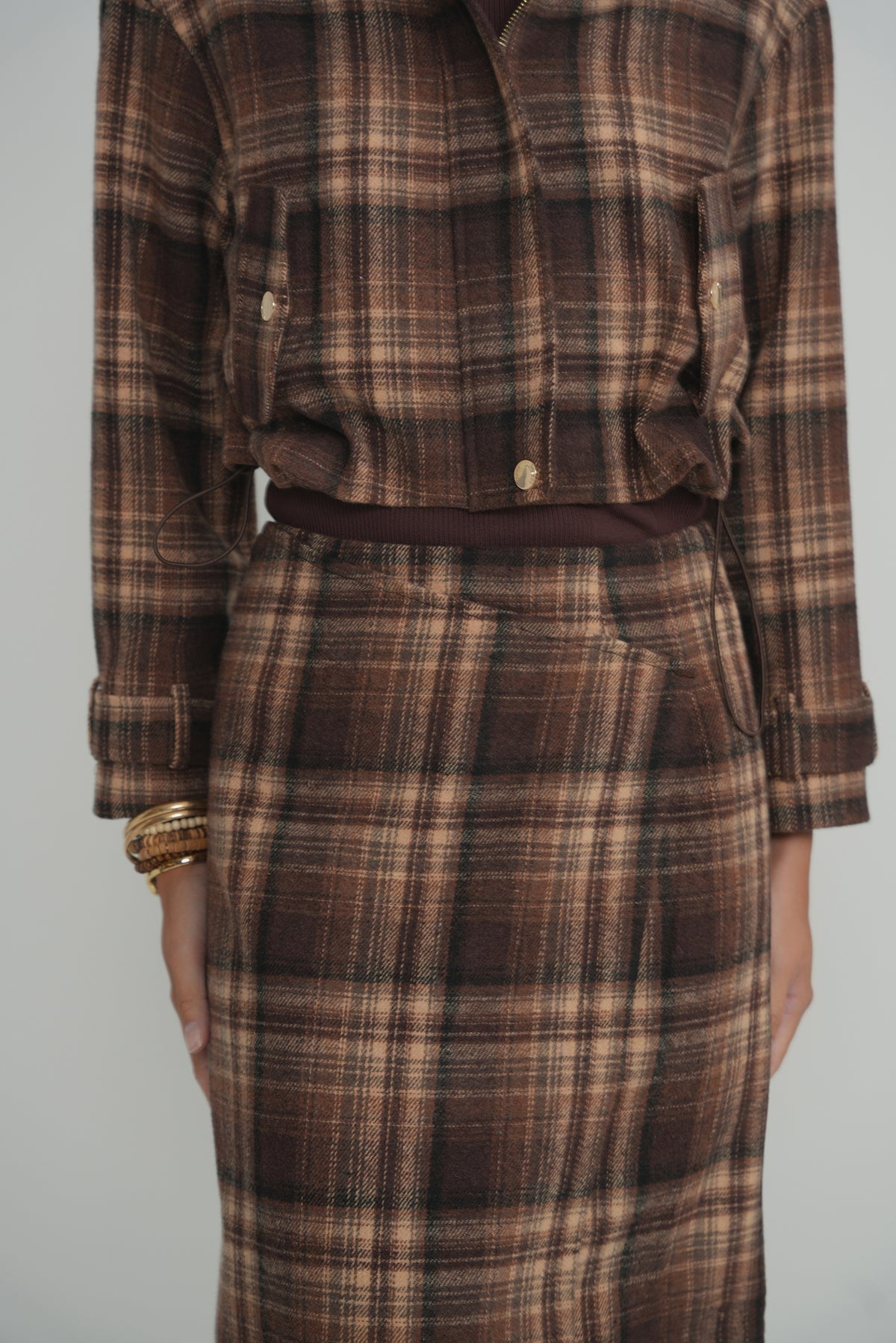 The Briar Plaid Jacket - Brown Plaid