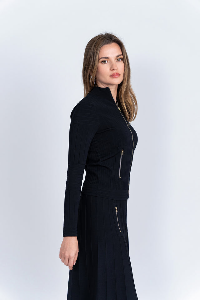 Timeless Zipper Cardigan