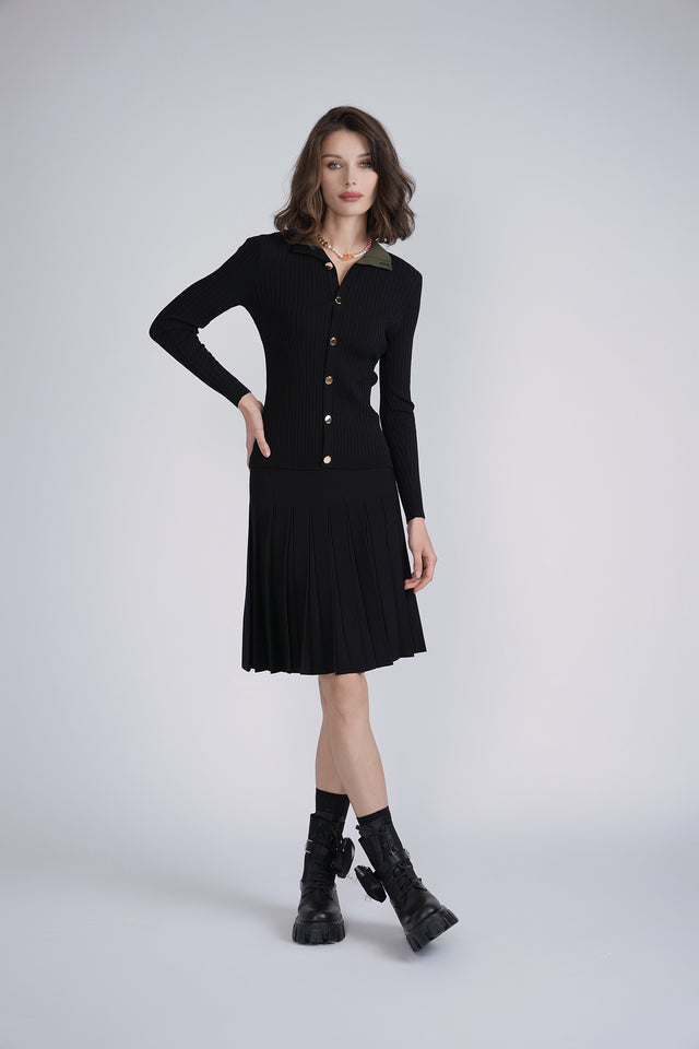 Classic Ribbed Knit Top