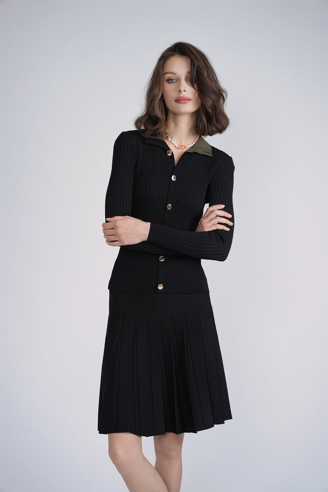 Classic Ribbed Knit Top