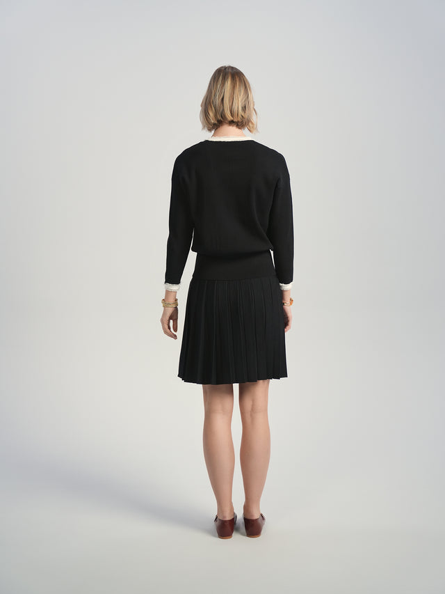 Cerise Fringe Pocket Top