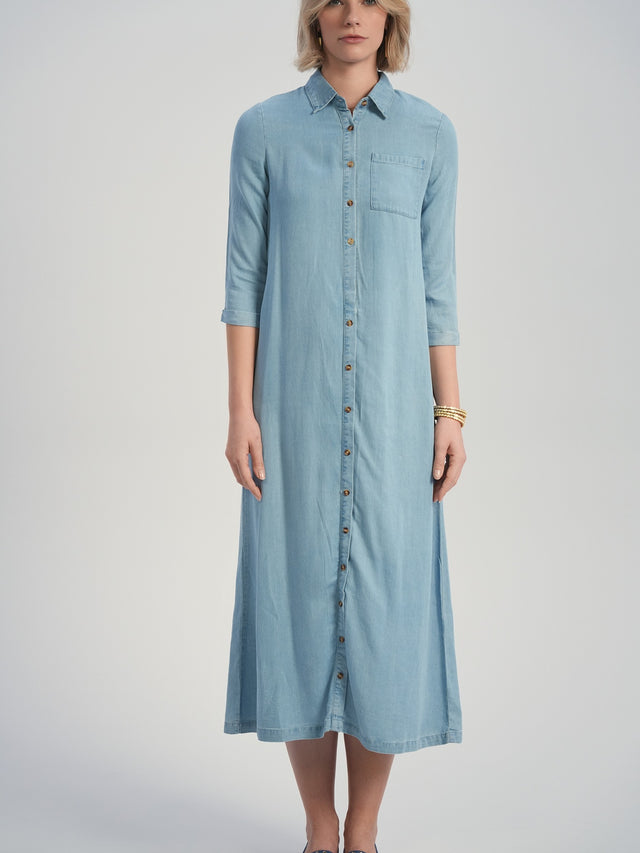 Sheila Denim Button Down Dress