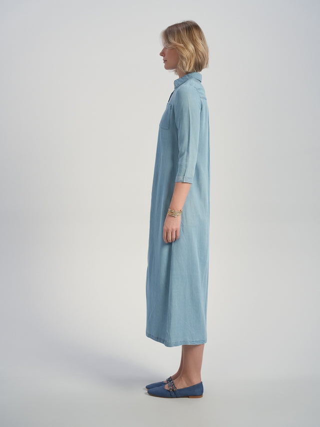 Sheila Denim Button Down Dress