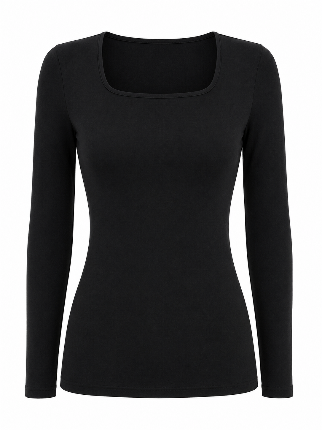 Square Neck Top Long Sleeve