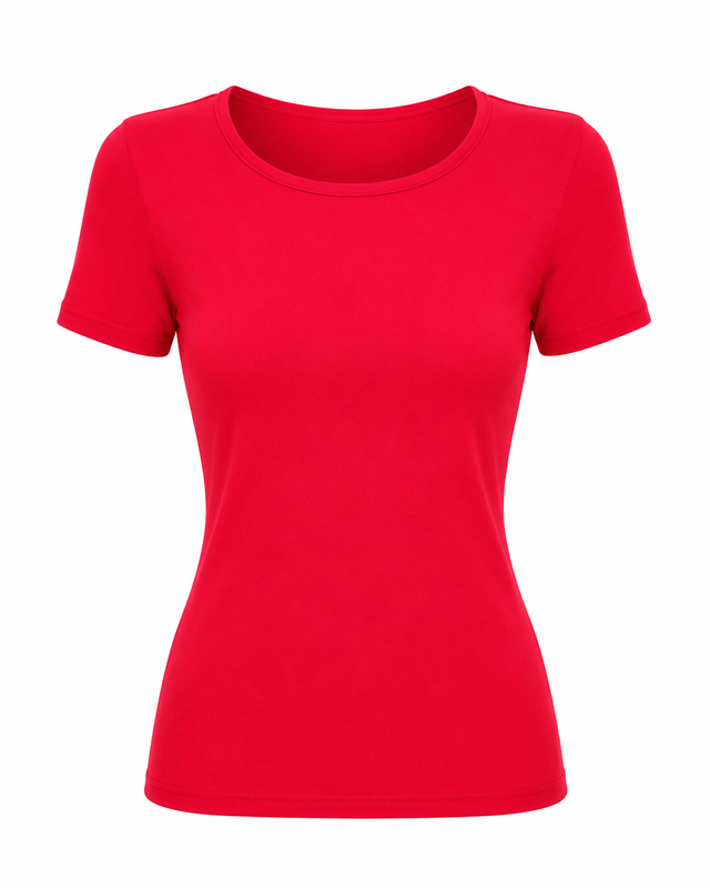 Square Neck Modal Top Short Sleeve