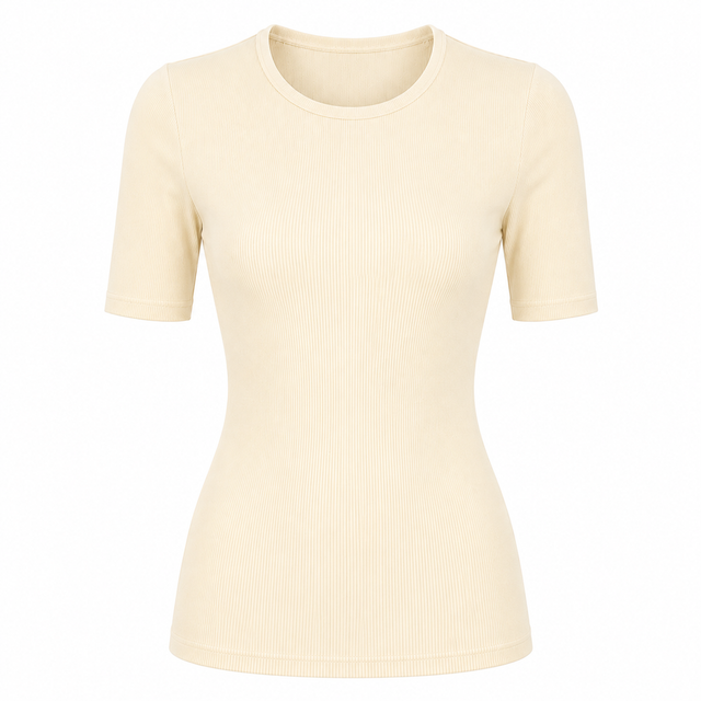 Ribbed Modal Top T601