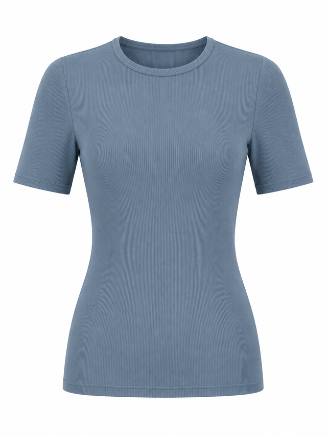 Ribbed Modal Top T601