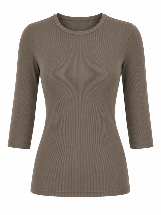 Ribbed Modal Top T601