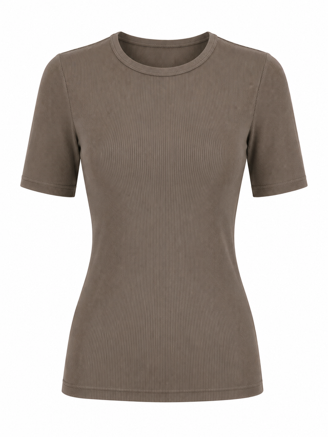 Ribbed Modal Top T601