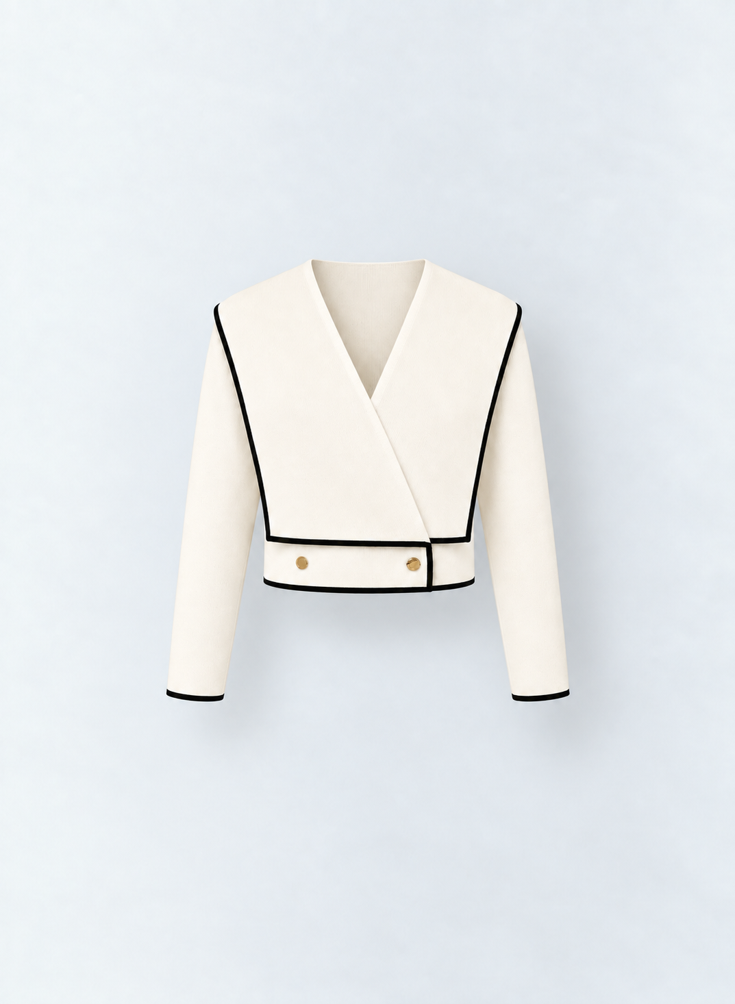 Cropped Contrast Blazer
