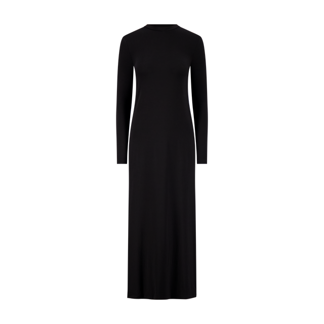 Long-Sleeve Stretch Maxi