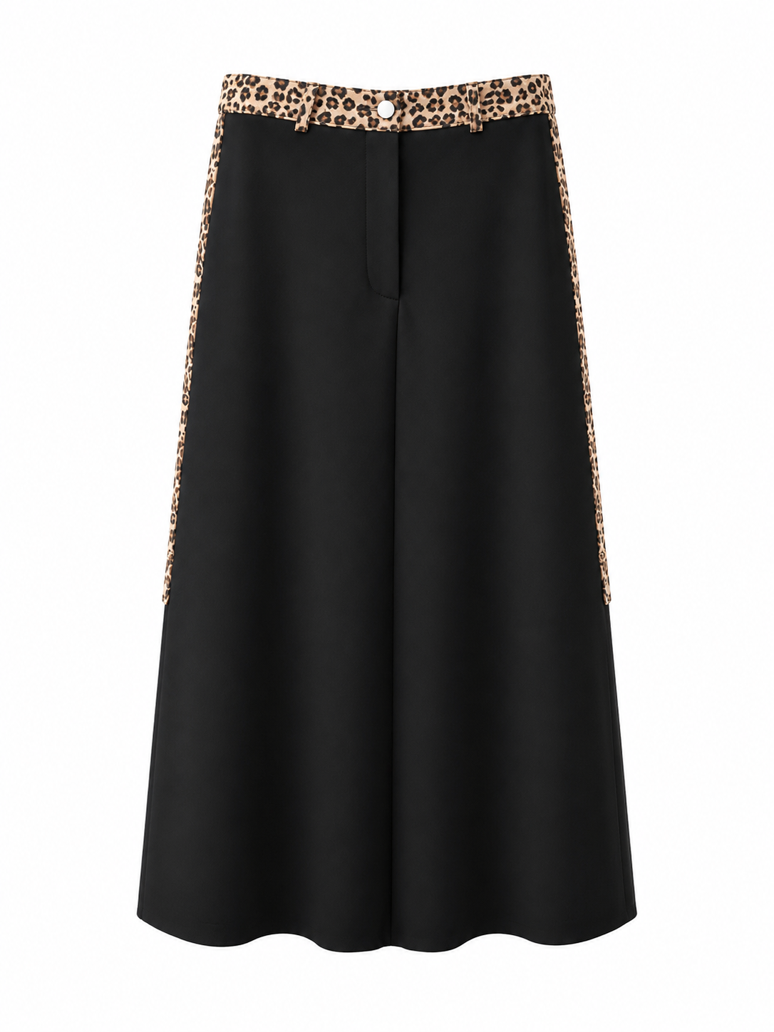Leopard Trim Skirt