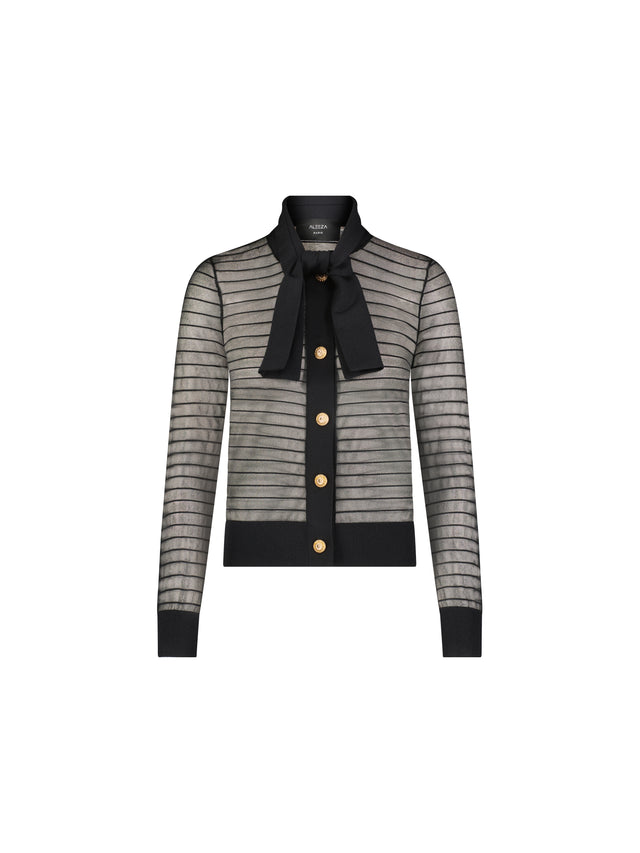 Ashley Bow Shear Knit Top