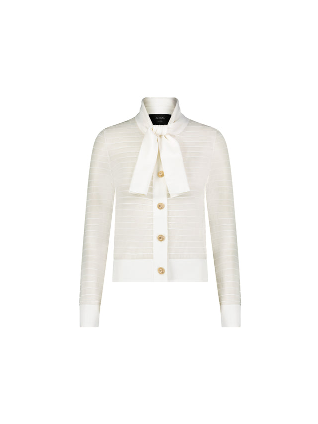 Ashley Bow Shear Knit Top