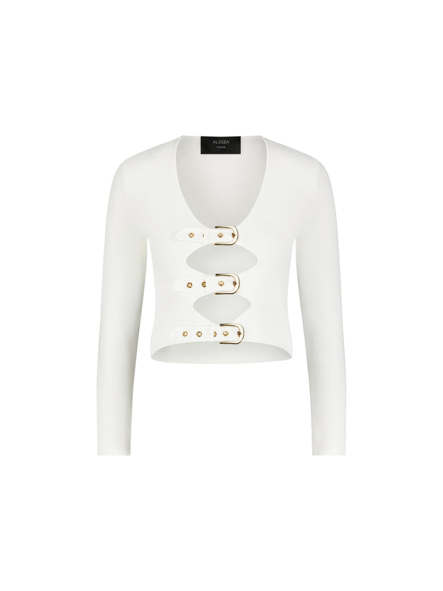 Belt Knit Top