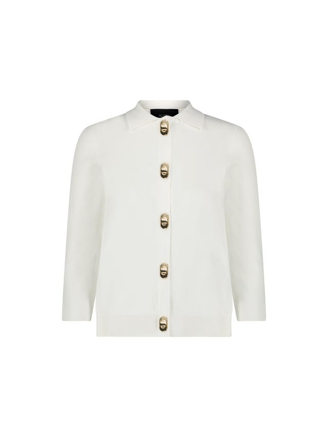 Barbara Gold Hardware Knit Cardigan