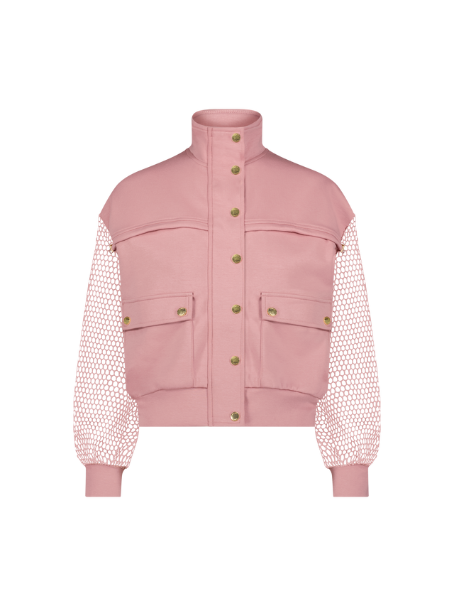 Ash Mesh Sleeve Bomber