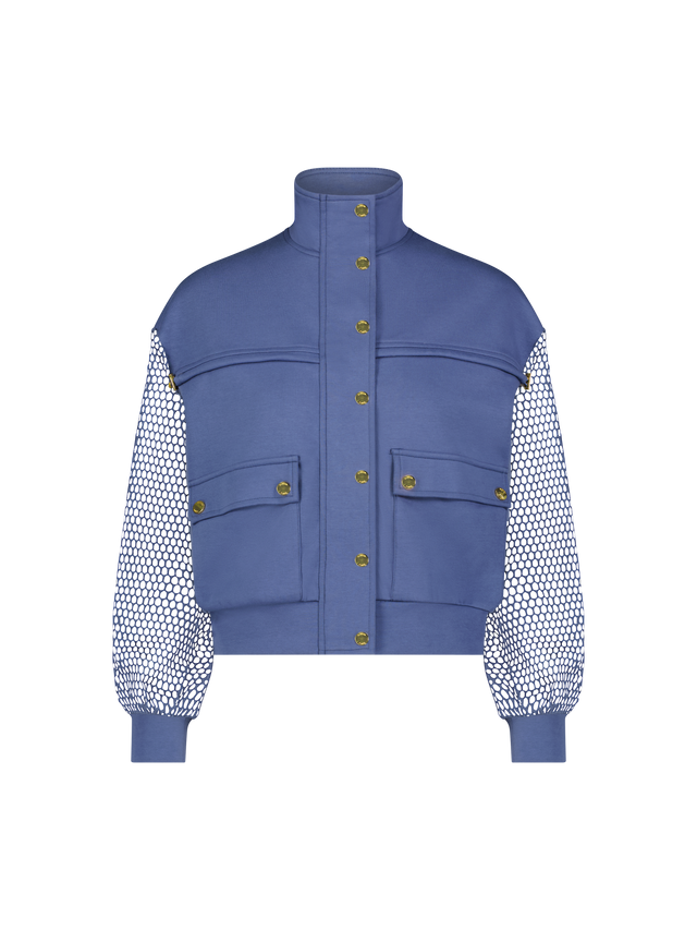 Ash Mesh Sleeve Bomber