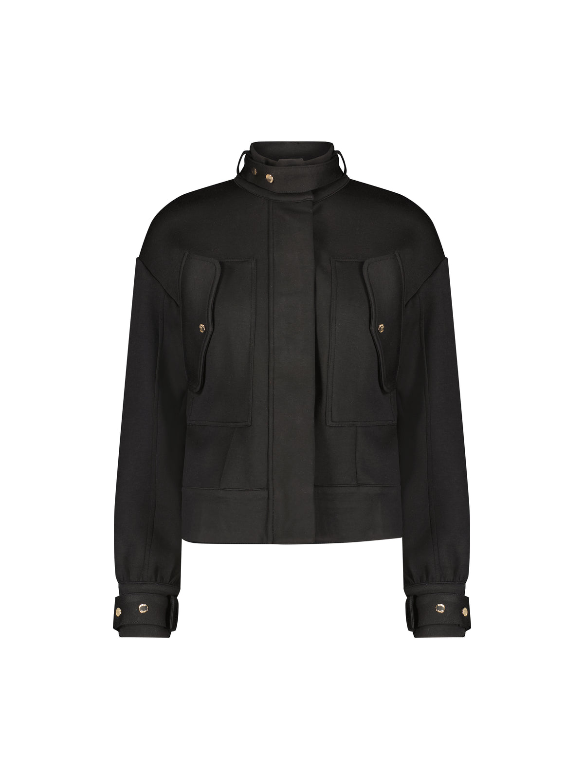 Aleeza Paris Veronica Bomber Jacket – modest top in Black