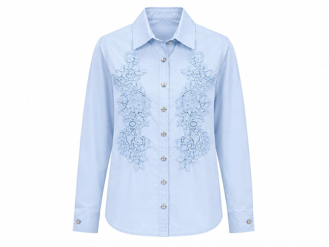 Embroidered Lace Shirt