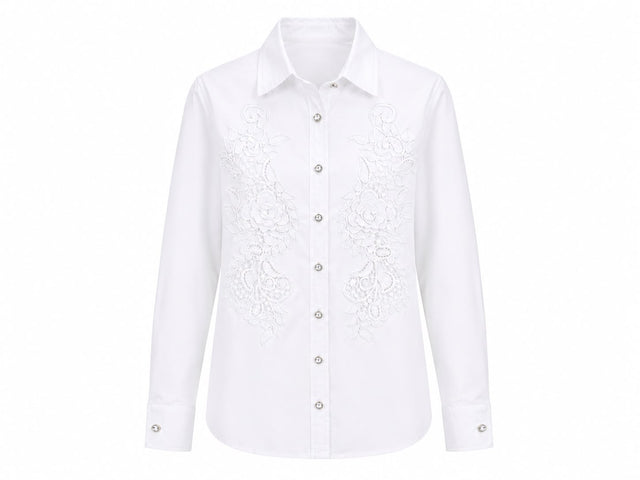 Embroidered Lace Shirt