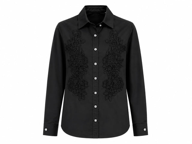 Embroidered Lace Shirt