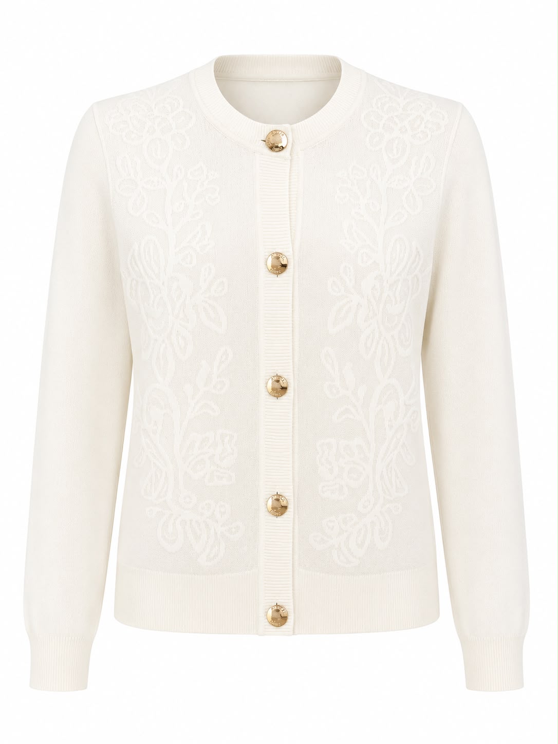 Knit Jacquard Cardigan