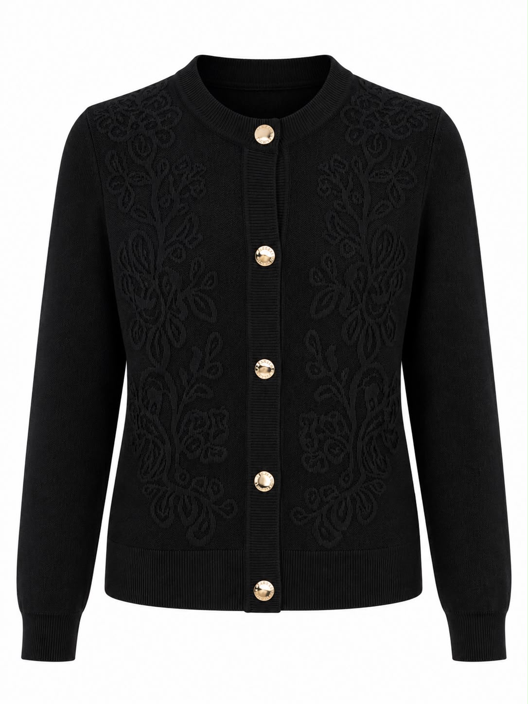 Knit Jacquard Cardigan