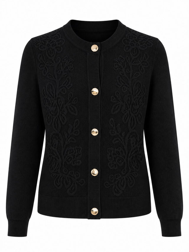 Knit Jacquard Cardigan