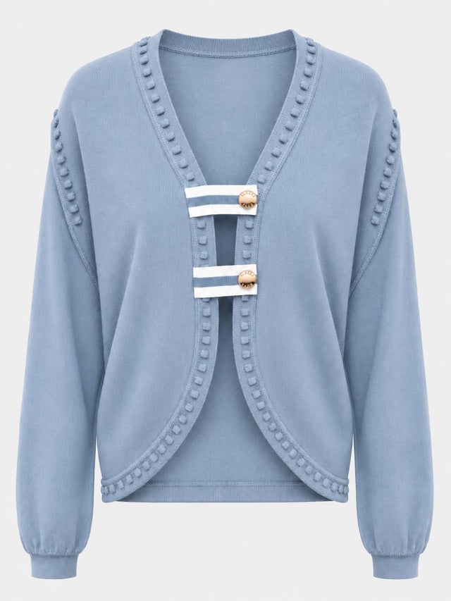 Bobble Trim Cardigan