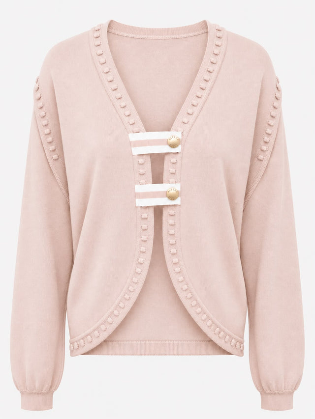 Bobble Trim Cardigan