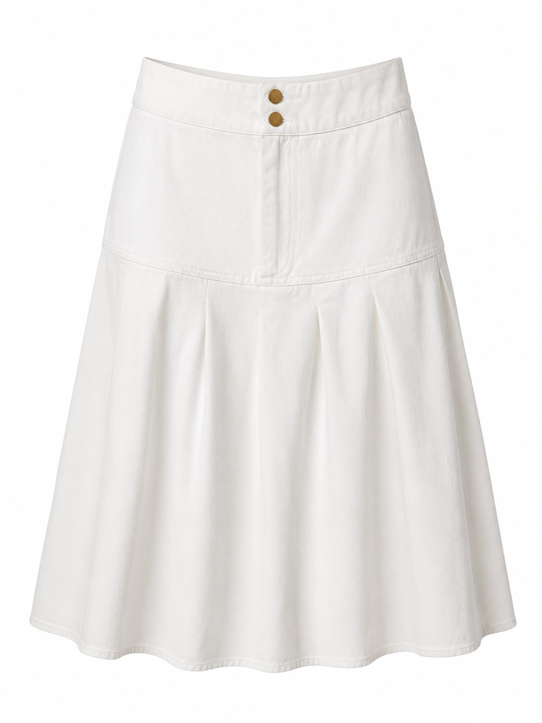 Denim Pleated Skirt – Aleeza Paris