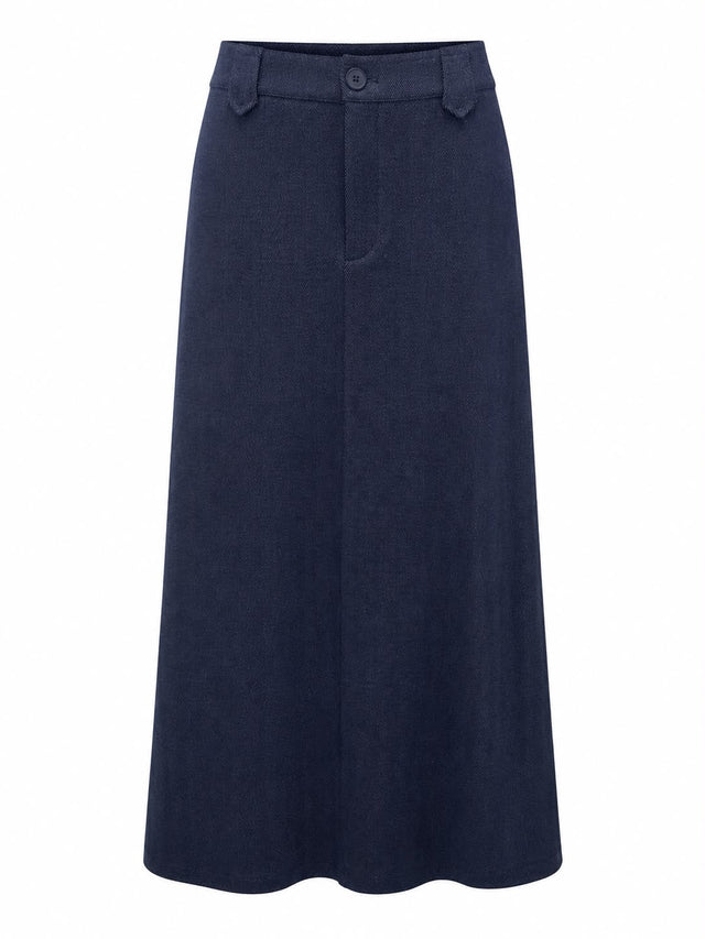 Tailored Herringbone Skirt