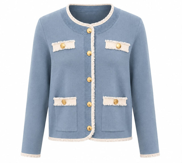Bouclé Knit Cardigan