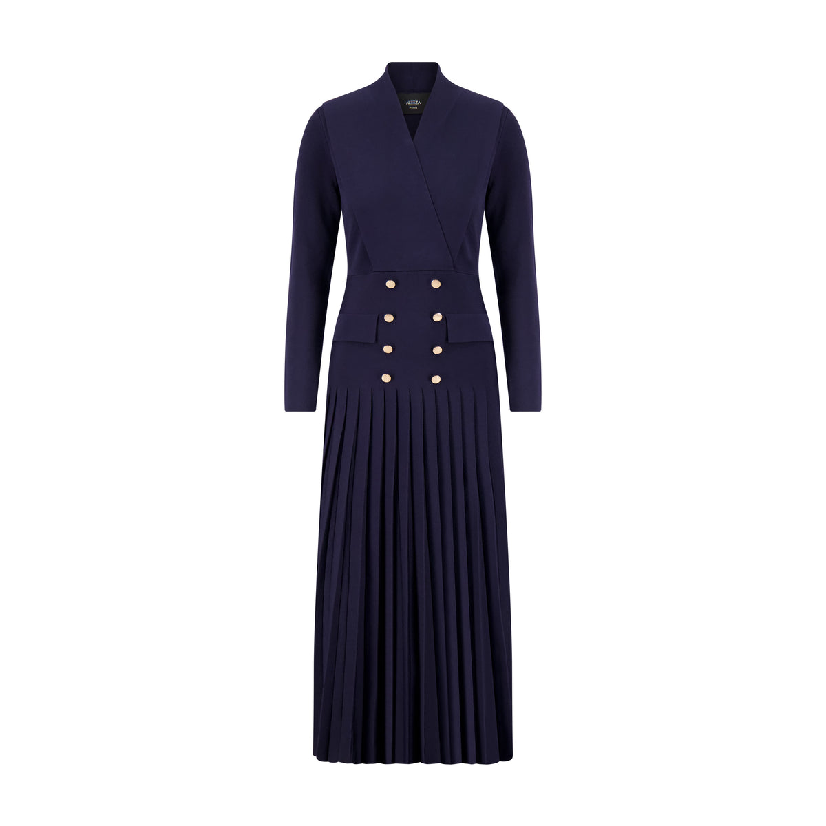 Pleated Blazer Dress