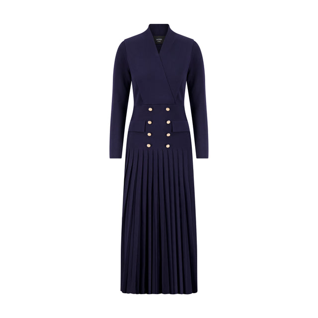Pleated Blazer Dress