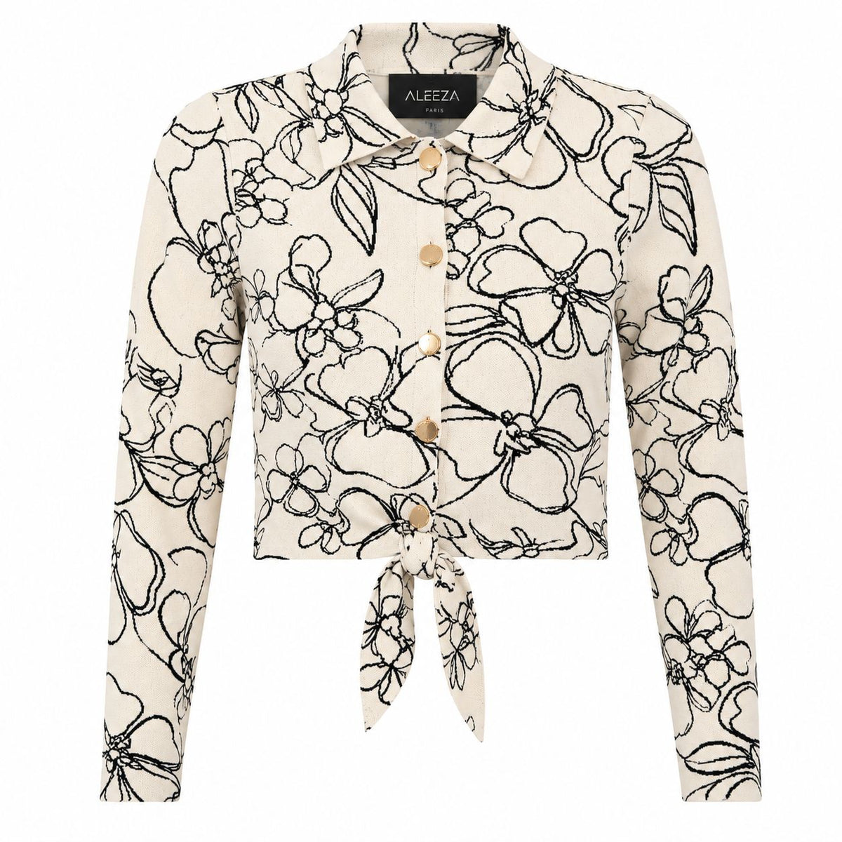 The Fleur Tie-Front Top