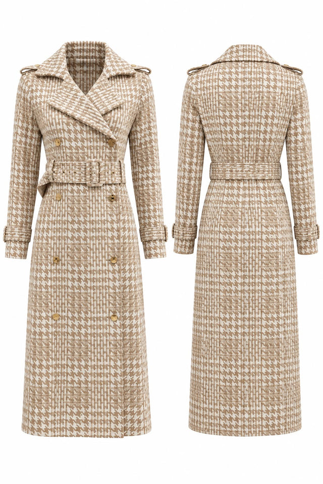 The Geneva Plaid Trench