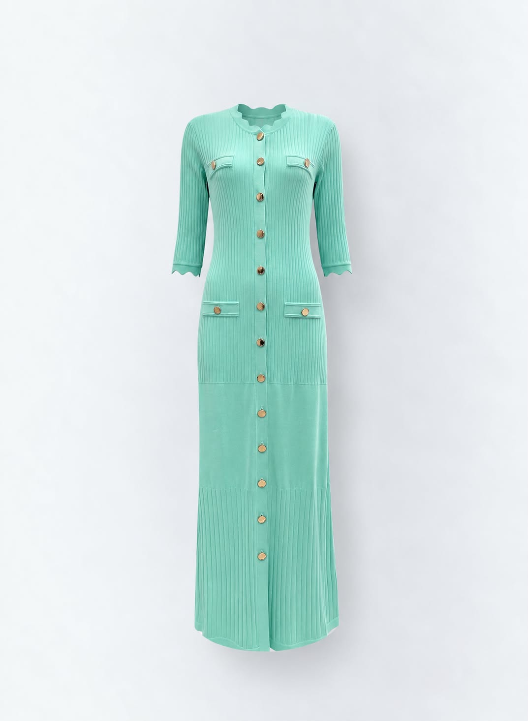 Rhoda Knit Dress Greens