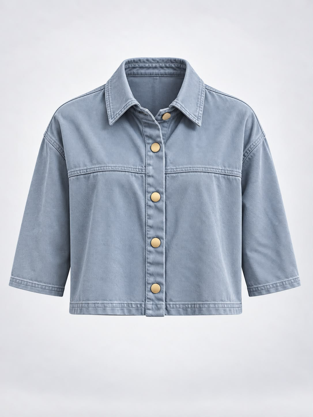 Denim Cropped Jacket