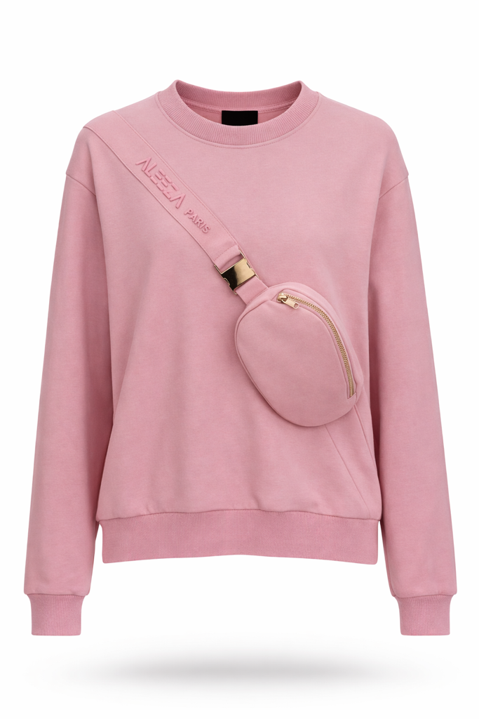 Aleeza Pouch Top by Aleeza Paris – modest top in Baby Pink
