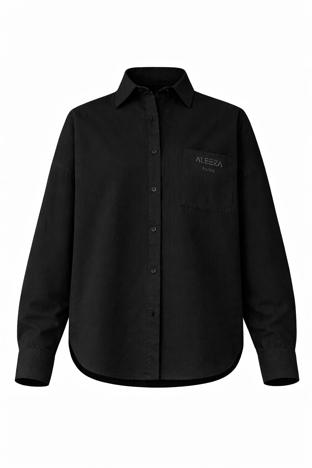 Aleeza Urban Button Down Top by Aleeza Paris – modest top in Black