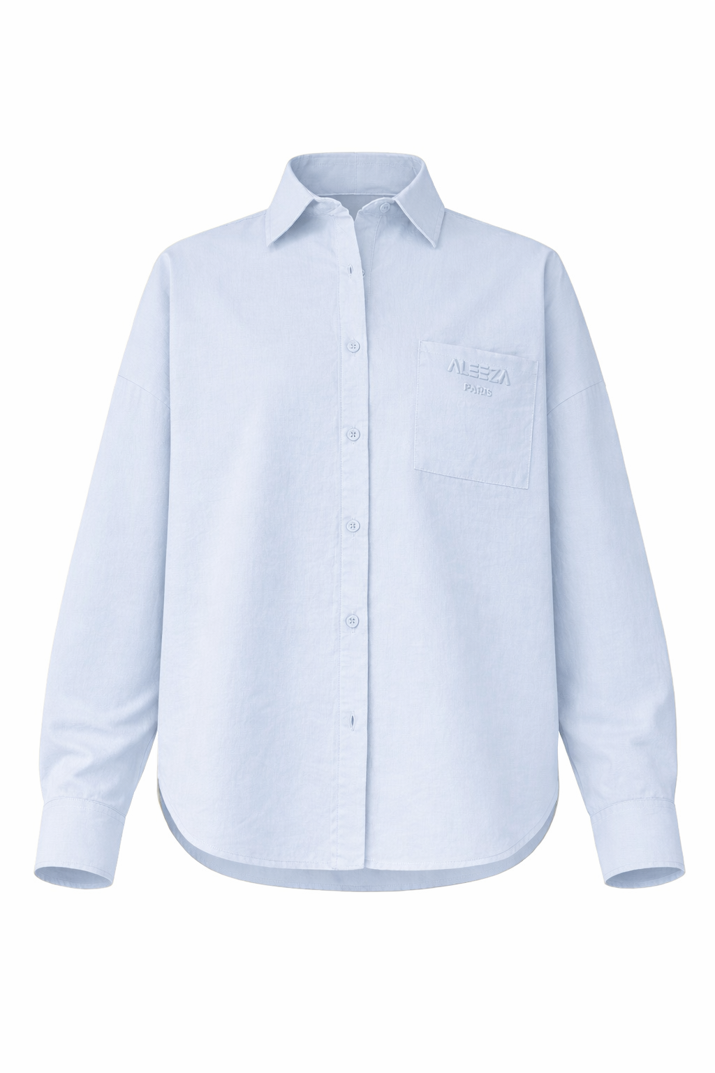Aleeza Urban Button Down Top by Aleeza Paris – modest top in Blue
