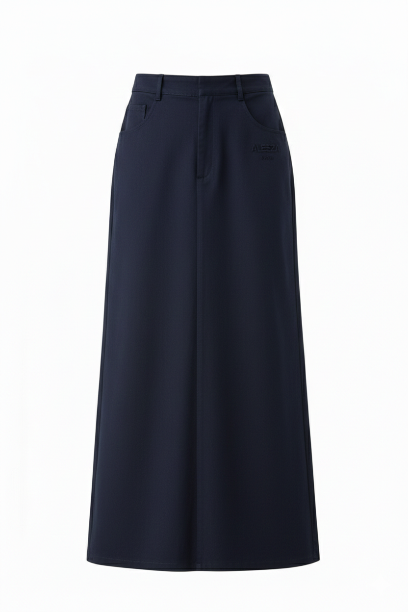 Aleeza Urban Skirt by Aleeza Paris – modest skirt in Navy