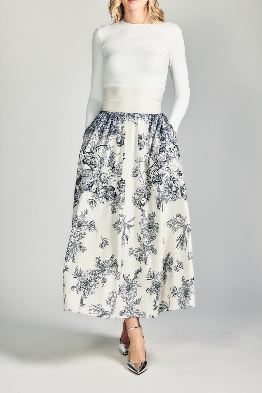 Aleeza Paris Aruba Flower Skirt – modest skirt in As Picture
