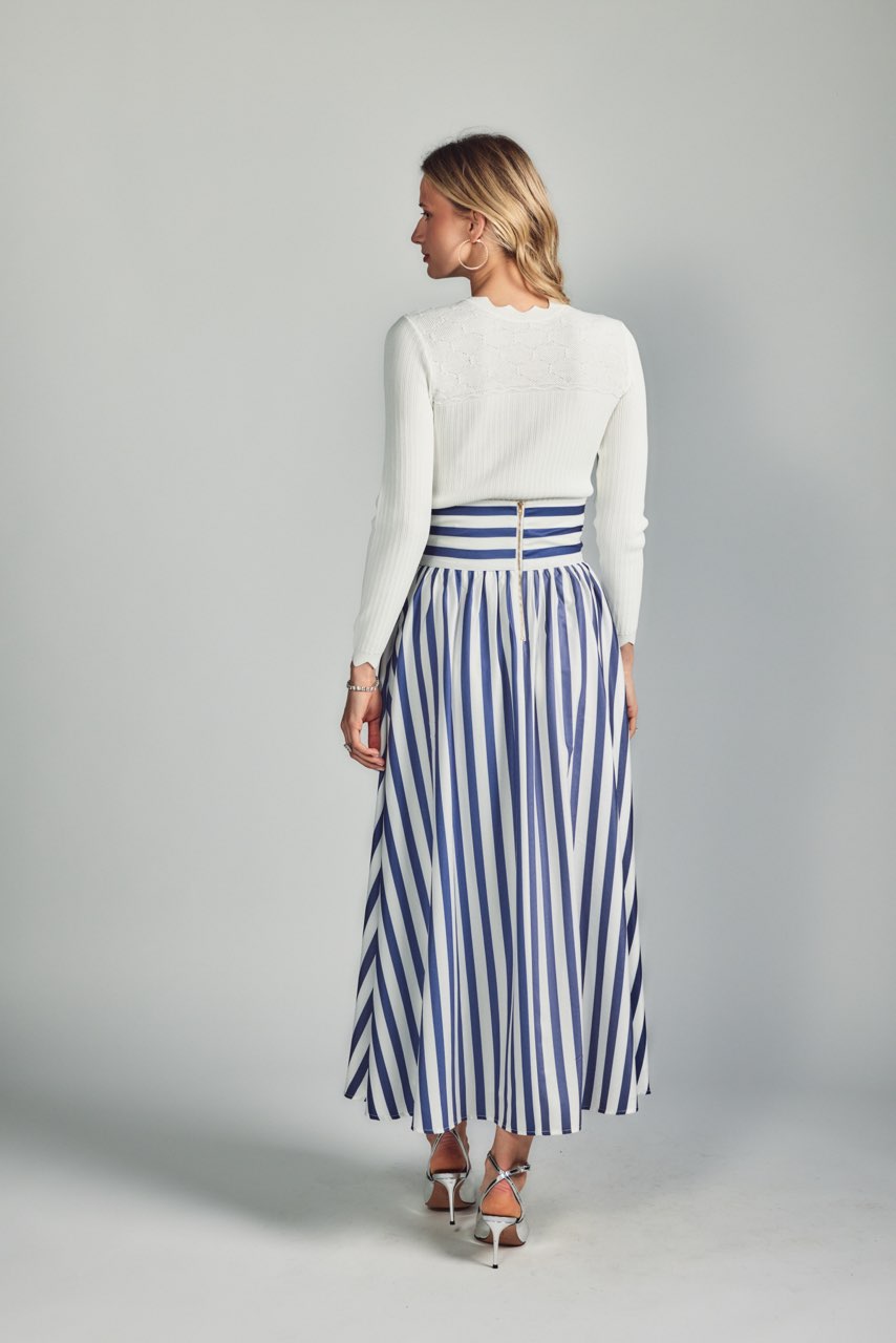 Aleeza Paris Aruba Striped Skirt – modest skirt in As Picture